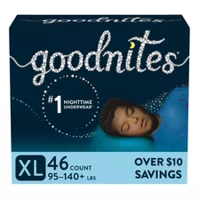 Goodnites Overnight Para Niños Talla Xl (43 A 63kg) 46pz