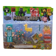 Set De Figuras Minecraft Juguete Para Niños Bloques 