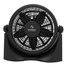 Ventilador De Pared Y De Piso Indelplas Iv12 Turbo Negro Con 5 Palas De Plástico, 12 De Diámetro 50hz 220 v