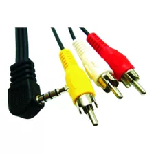 Cable Av 3 Rca A Miniplug 3.5mm Audio Video 1,8mts
