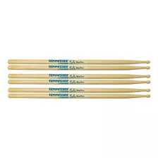 Kit Baquetas De Bateria Liverpool Tennessee Marfim 5a 3 Par