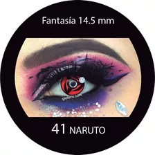 Pupilentes Halloween Fantasía #41 Naruto + Estuche + Envio