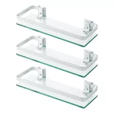 Estante De Vidrio Para Baño Kes 8mm, Paquete De 3