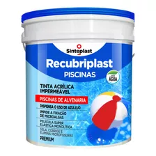 Tinta De Piscina Azul Recubriplast 10l Base Água Envio Hoje