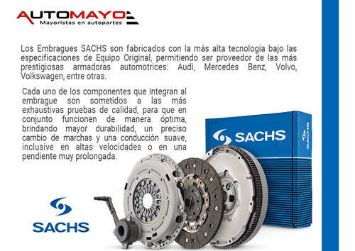 Kit De Embrague Sachs Cruze L4 1.4l 2017-2019 Calidad Eo Foto 4