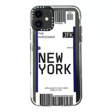 Funda Protector Ticket New York Para iPhone Varios Modelos