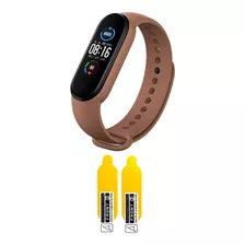 Pulseira P/ Miband 5 E Smartband M5 Silicone + Pelicula