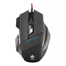 Mouse Gamer Óptico Usb Evolut Predator 2400 Dpi Led 6 Botões