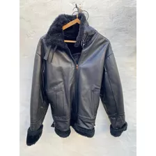 Campera De Cuero Con Piel Sintetica