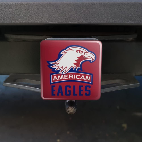 American University Eagles Logo Tow Trailer Hitch Cover Plug Foto 4