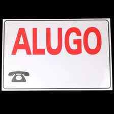 Placa Para Alugar Imoveis Veiculos Carros Kitnet Apartamento