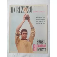 Revista Cruzeiro Especial Brasil Bi Campeão 1962 Conservada