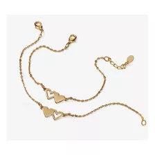 Yanbal Set De 2 Pulseras Dulce Amistad Amigas Baño Oro 24k