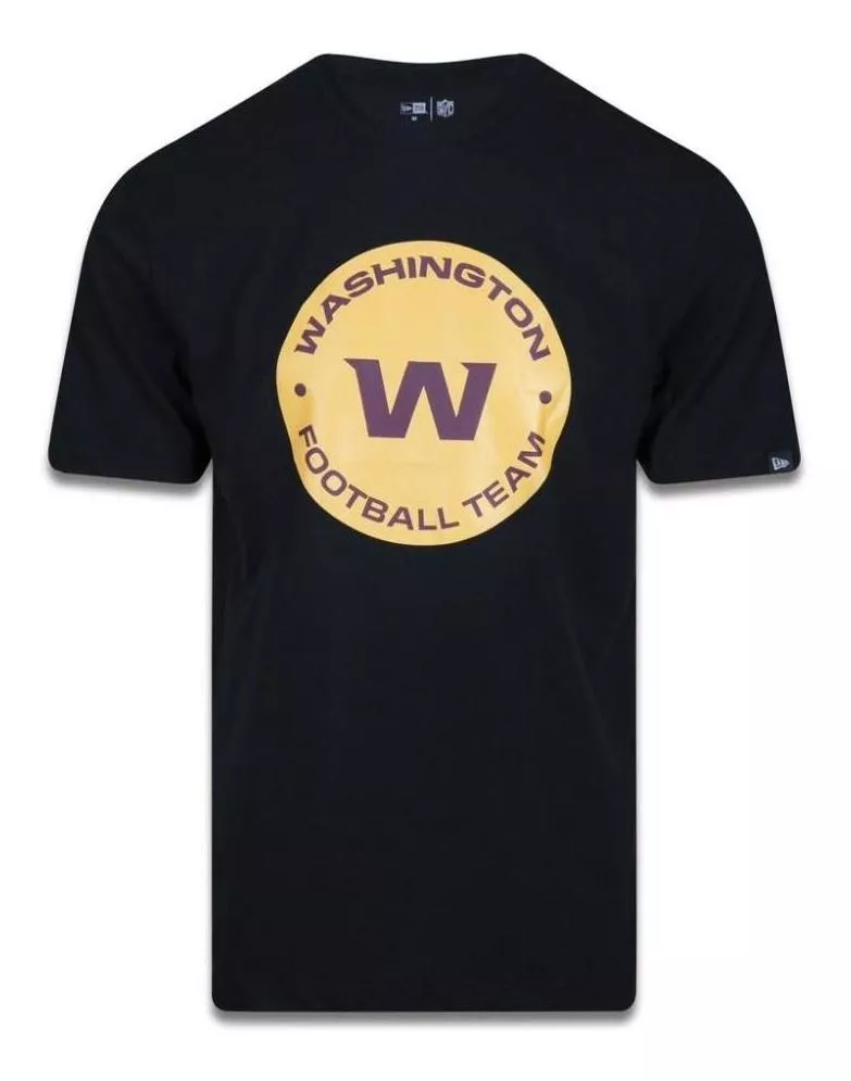 Camiseta New Era Washington Football Team Logo Time Preto