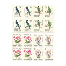 Pájaros Y Flores - 4 Series Completas 1053/6 Filatelia 1975 
