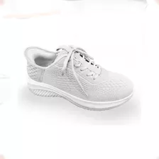 Tenis Transpirables Mujer Casual, Ultralijero Con Agujetas