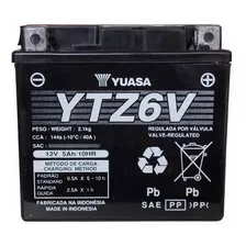 Bateria Yuasa Ytz6 V = Ytx5l Bs Gel Cg Titan 150 Fzi 2.0 Fas