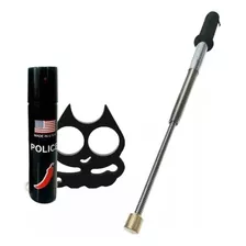 Kit Defensa Manopla Cat+ Baston Extensible+ G P Mienta