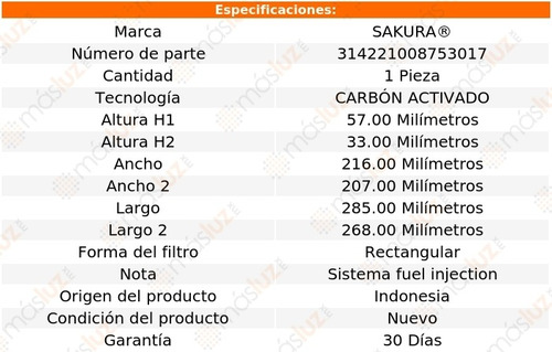 Filtro Aire Acondicionado Carb Act Passat 3.6l V6 06/18 Foto 3