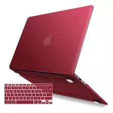 Ibenzer Funda/cubre Teclado Macbook Air 13 Hard Shell Vino