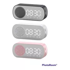 Reloj Radio Parlante Despertador Tactil Y Bluetooth Portatil