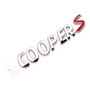 Emblema Mini Cooper S Cromo / Rojo 2022 2021 2020 2019 2018
