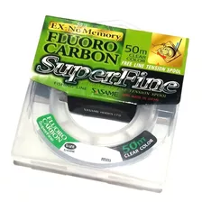 Nylon Sasame Fluoro Carbon 0.28mm Superfine 50m Clear 13 Lbs Color Transparente