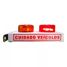 Mini Sinalizador Saída De Veiculo Luz Vermelha 110v/220v Cor Da Luz Vermelho