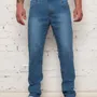 Calça Jeans Masculina Tradicional Corte Reto