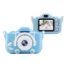 Câmera Infantil Criança Digital Fotográfica Fotografa Filma Cor Azul