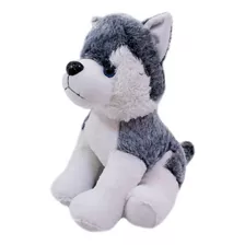 Cachorro Sentado Husky 38cm - Pelúcia