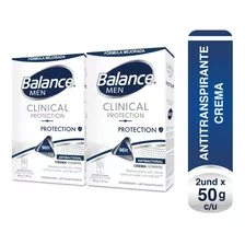 Desodorante Balance Crema Clinical Protection Hombre 2x 50gr