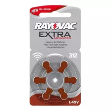 Pilas Para Audífono Rayovac Extra Pack De 6, Tamaño 312