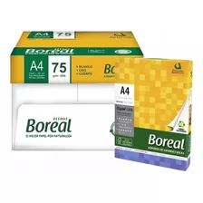 Kit Caja X 10 Resmas Boreal A4 75 Grs. 21x29,7 Cms. Blanco