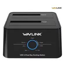 Leitor Hd Ssd2.5, 3.5 Dock Station Wavlink Usb 3.0, 2x16tb