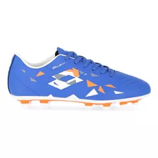 Botines Fútbol Lotto Solista 700 V Fg Hombre En Blanco Y Azu