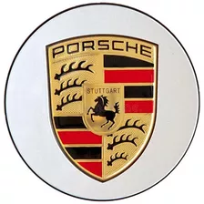 Tapa De Aro Porsche Emblema De Rueda 75mm