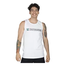 Musculosa Dc Minimal Hombre Moda Blanco