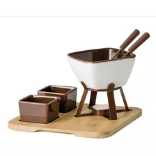 Conjunto De Fondue Bilzen Cerâmica 8 Peças Cjfn031 Hauskraft