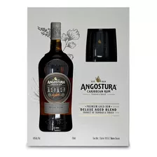 Ron Angostura Rum 1919 750 Ml Con Estuche Y Dos Vasos