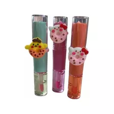 Gloss Labial Batom Infantil Kit Com 3 Coloridos