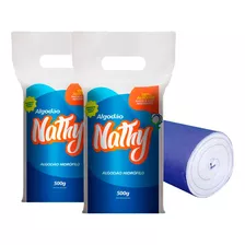 Algodão Hidrófilo 100% Puro Em Rolo Kit 2x Pacotes 500g