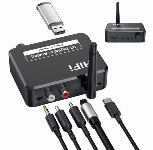 Receptor Con Bluetooth Usb 3.5mm 3 En 1