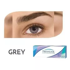 1 Par De Pupilentes Freshlook Dailies Tono Grey Con Regalos