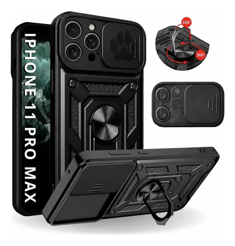 Capa Capinha Armor Anti Impacto Militar P/ iPhone 11 Pro Max Preto iPhone 11 Pro Max