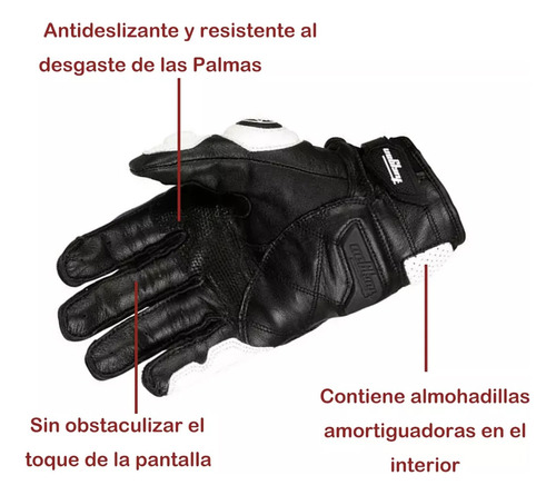 Guantes Furygan Piel De Cabra Protecciones Biker Moto M-xl Foto 10