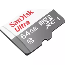 Cartao Memoria Micro Sd Sandisk 64gb Ultra Classe 10 Origina