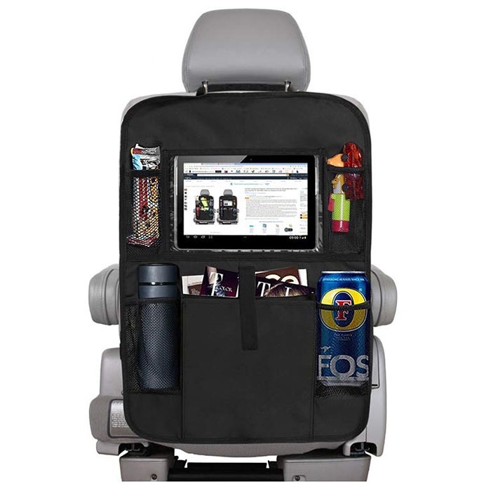 Organizador Auto Asiento Porta Tablet iPad Celular Botella