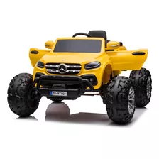 Carro A Bateria Monster Truck Mercedes Benz 4x4 Jebe Cuero