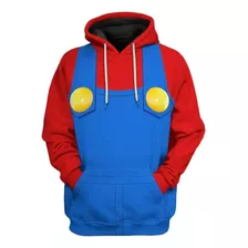 Sudadera De Super Mario Cosplay Disfraz Adulto Impresión 3d